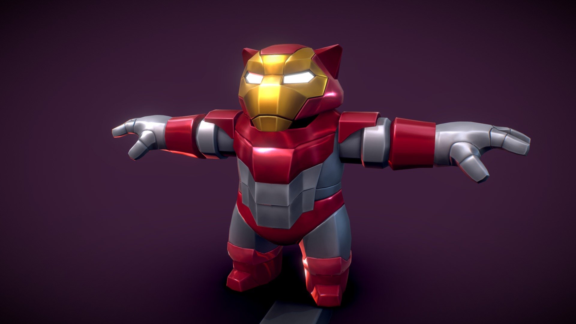 Character modeling and texturing for the mobile game Caterra 3d model