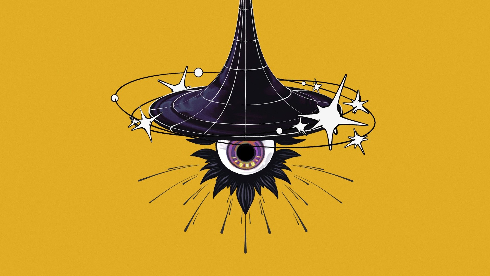 More than meets the eye ;) (hint: look around &amp; inside)

https://www.artstation.com/artwork/6bBzVO

—

I enjoy Easter eggs and firmly believe there should be a treasure chest behind every waterfall. Or as the case may be, a miniscule astronomer witch inside a cosmic bubble chamber within every black hole hat-wearing eyeball. 🧙‍♀️

My concept &amp; final 3D model both painted in Procreate:



More on my ArtStation:




artstation.com/natureintheory

instagram.com/natureintheory

linktr.ee/natureintheory
 - The Observer - 3D model by Olena (@natureintheory) 3d model