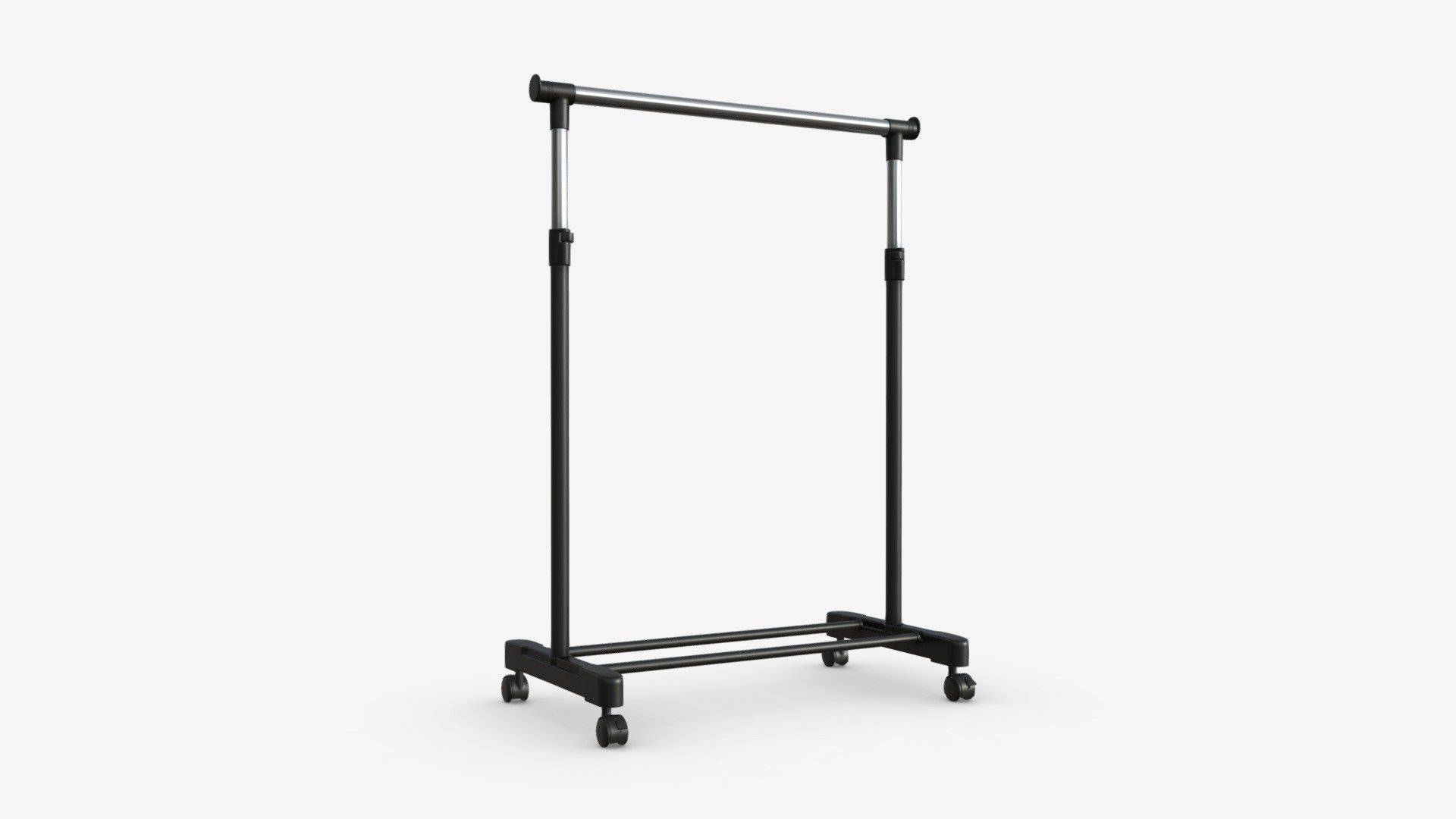Adjustable Rolling Clothes Hanger - Buy Royalty Free 3D model by HQ3DMOD (@AivisAstics) 3d model