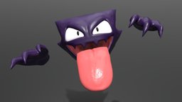Haunter N.º093 pokemon, scary, haunter, gengar, gastly, blender, zbrush, ghost