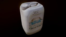 Plastic Jerrycan prop, photoscan, pbr, gameready