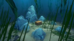 Sea Chest gamescene, game, blender, blender3d, gameart, gameasset