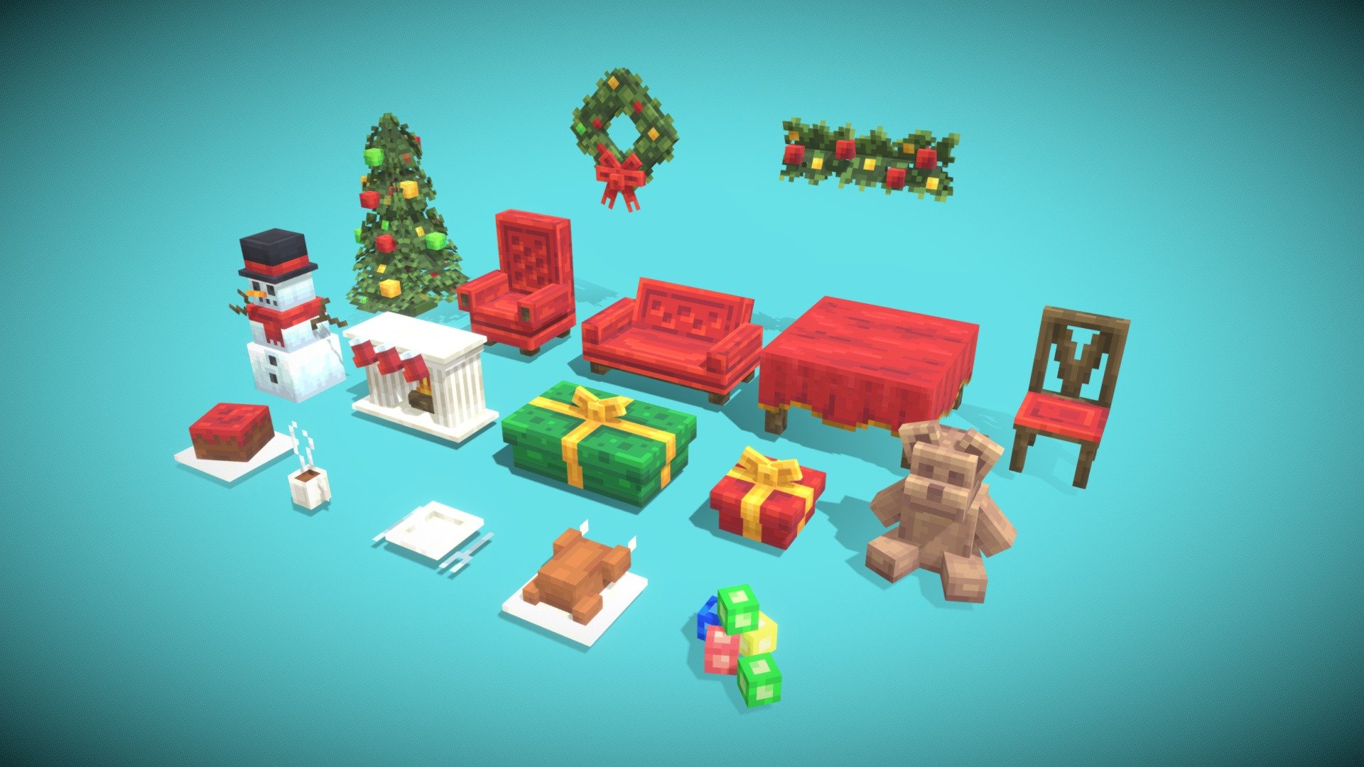Available on https://mcmodels.net/model/christmas-furniture-set/

Designed by LZLeon with Blockbench - Christmas Furniture Set - MCModels - 3D model by LZ Blocks (@LZBlocks) 3d model