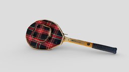 Old tennis racket tennis, racket, realityscan