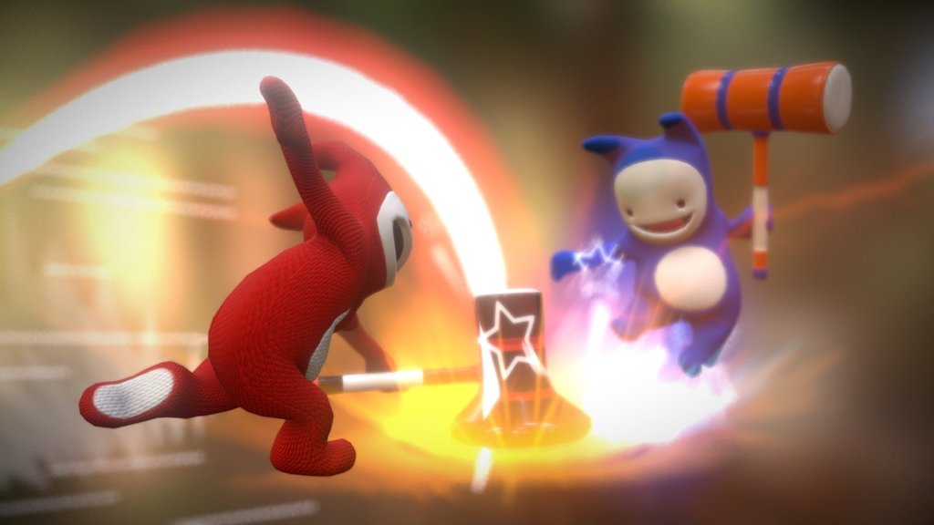 Two Bonks, both alike in what seems to be pajamas, in some magical land, where we lay the smack down. From ancient grudge break to new mutiny, where civil bonks makes civil mallots unclean. From forth the battle of these two foes, a pair of star stunned toons take their lickings 3d model