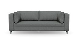 Sofa Alma 3 Puestos Tela Monserrate Humo P Negra sofa, tela, monserrate, substancepainter, substance, blender, humo, tugo