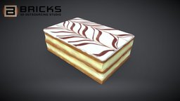 Millefeuille gamereadyasset, 3dgameasset, millefeuille, bricks3dstudio, vietnam3dartoutsource, millefeuille3dmodel, millefeuille3dasset, millefeuillegameready, gamereadymillefeuille