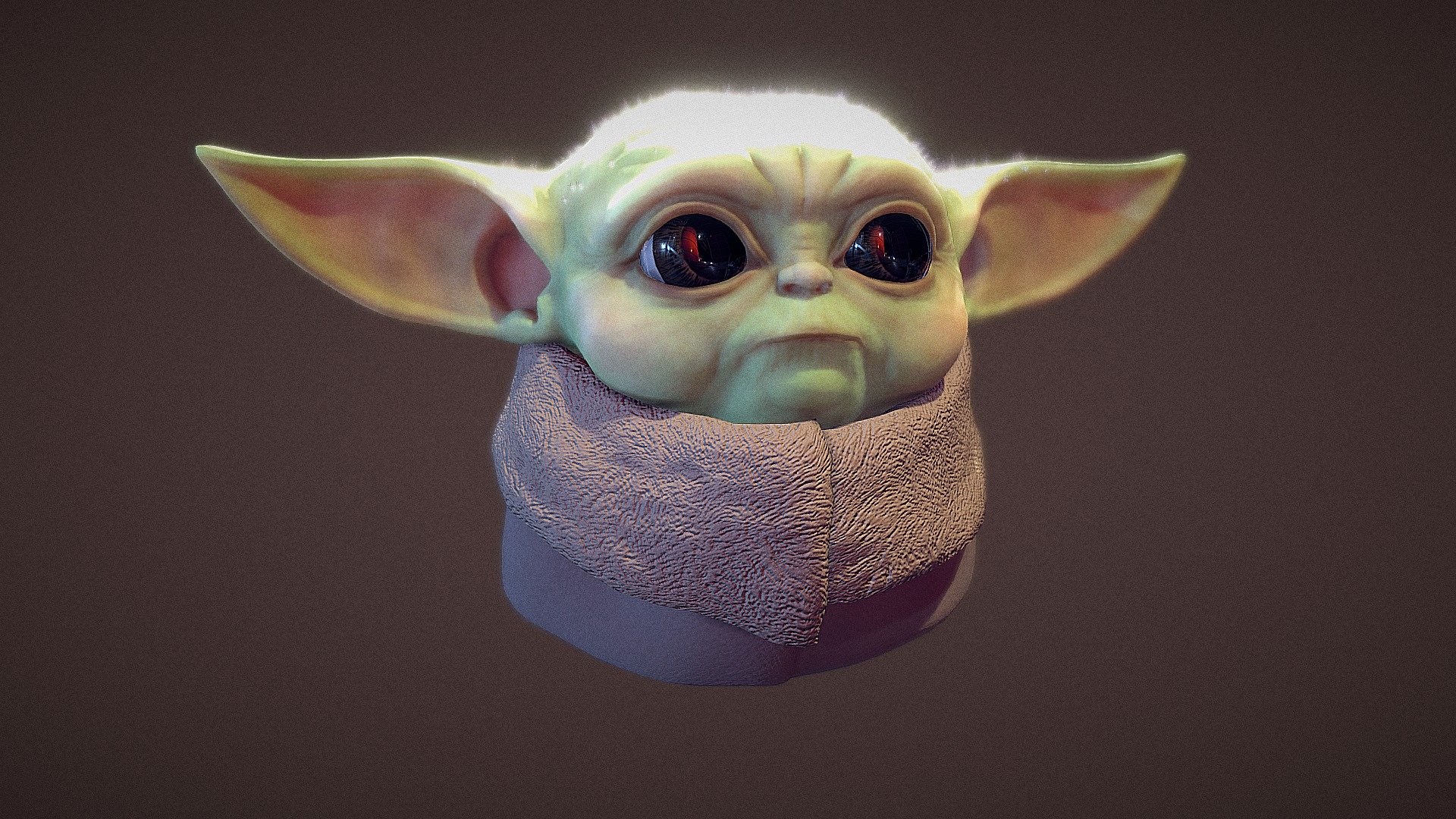 baby Yoda (render test) 3d model