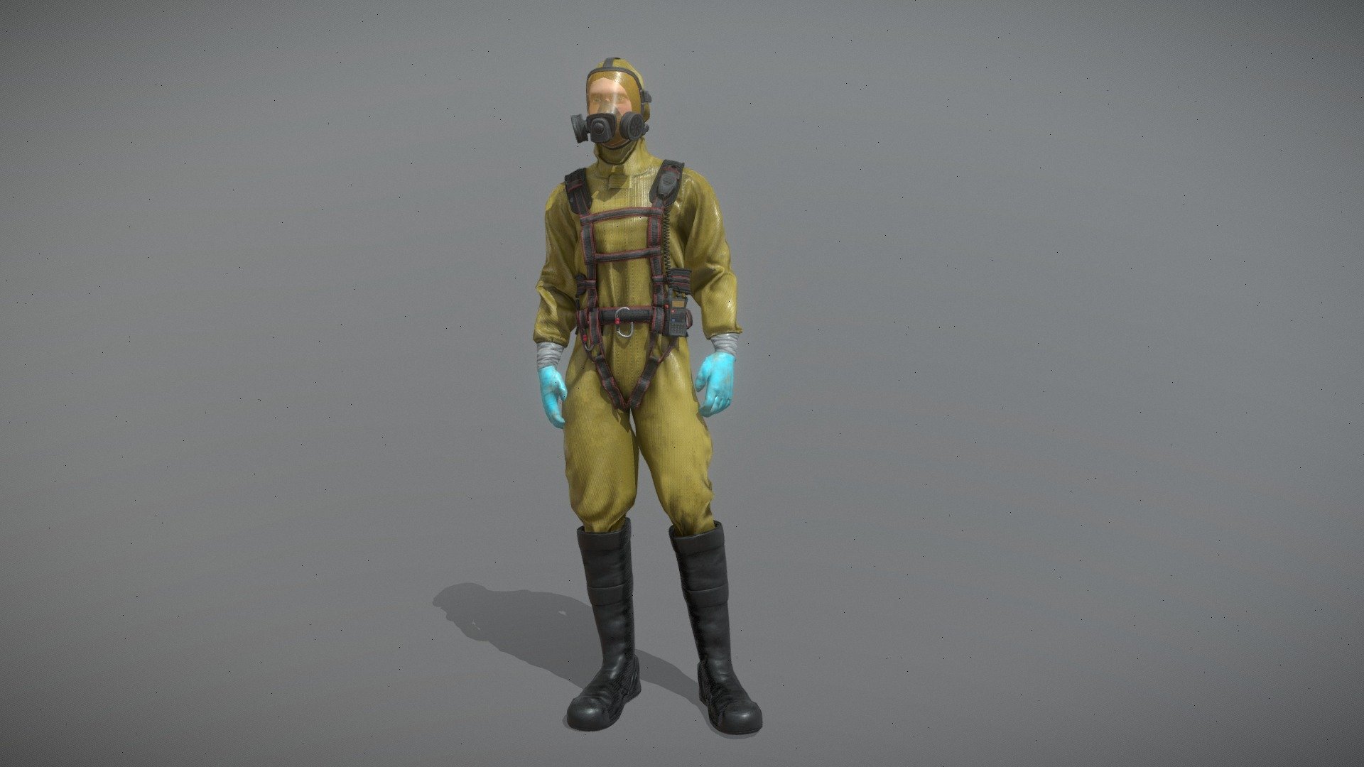 Game ready asset.

Cloth simulated in Marvelous Designer, retopology and sculpting details in Blender and textured in Substance Painter.
Props were made the same way, modelling and unwrapping in Blender and then texturing in Substance Painter.

I made this model to practice creating optimized characters for video games. This is my second character, and I'm pretty happy with the result. I've really learned a lot and I eager to keep creating.

Rigging was not my primary goal, there are probably many things to improve on it, but the result is sufficient for what I wanted to do 3d model