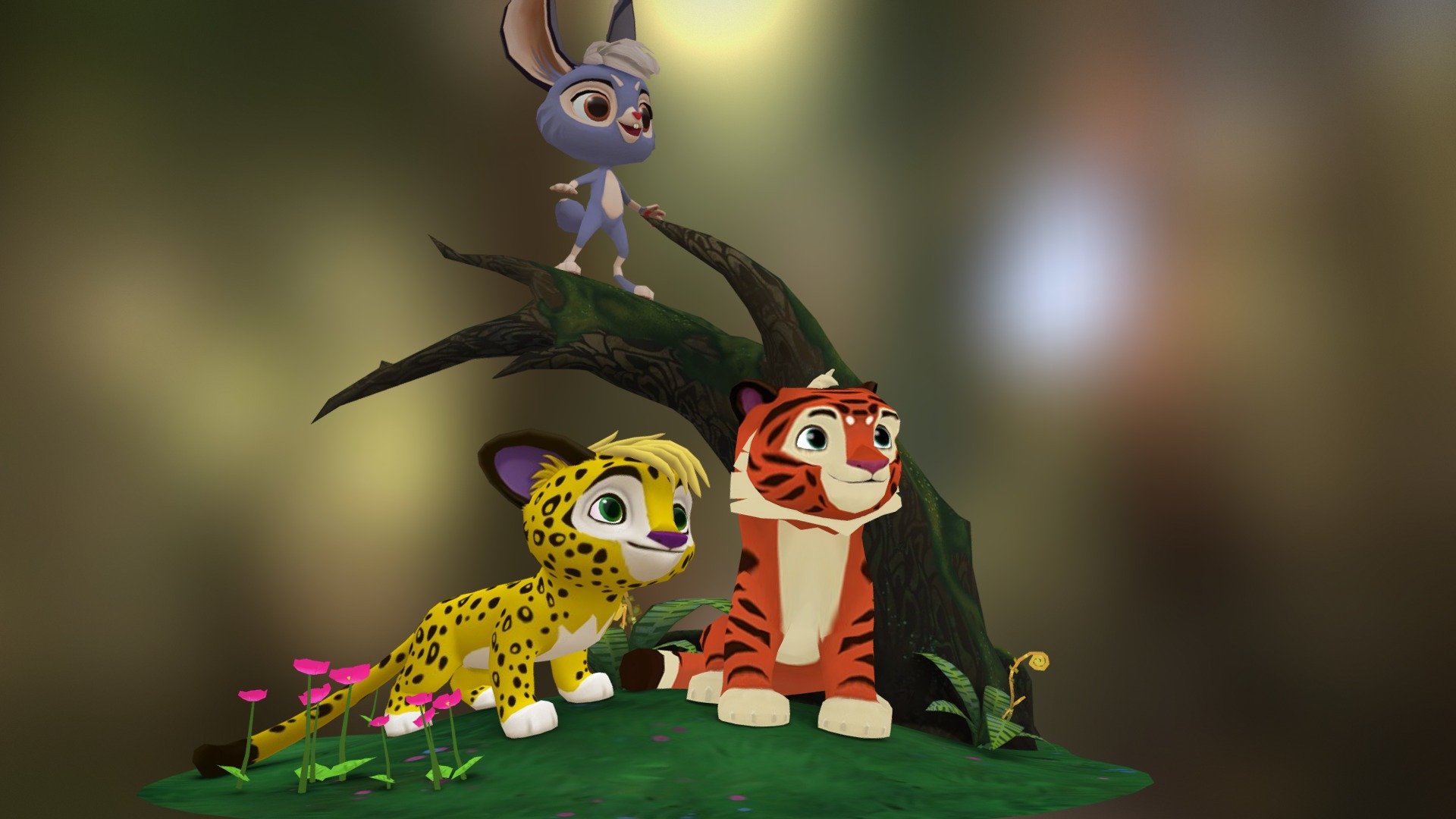 Willy - a new funny character is available in March update. Leo &amp; Tig - ios android 3d model