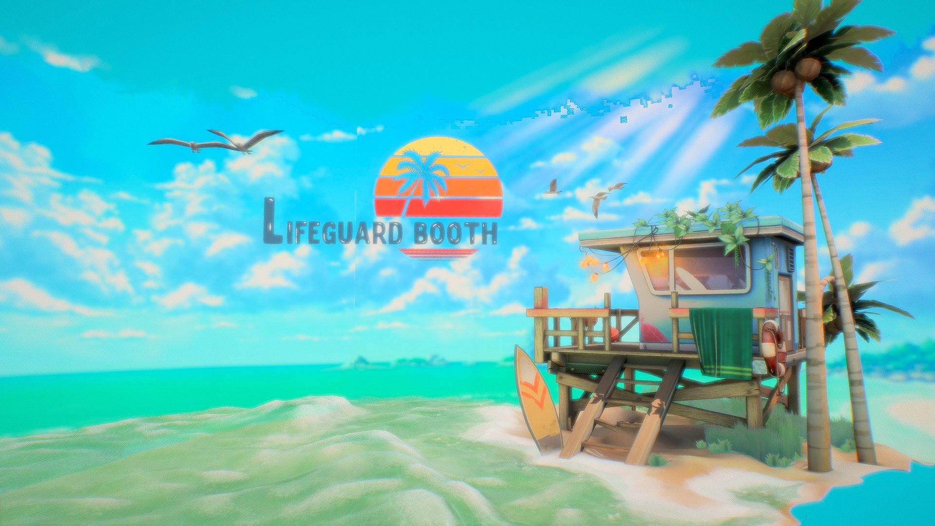 Based on Room8 concept


Seagulls were taken from vicente betoret ferrero
https://sketchfab.com/3d-models/1-seagull-c6017a4c52a544a6a3f8244c80bb9e2c - Lifeguard booth - 3D model by AnnaBelle Fibonacci (@annabellefibonacci) 3d model