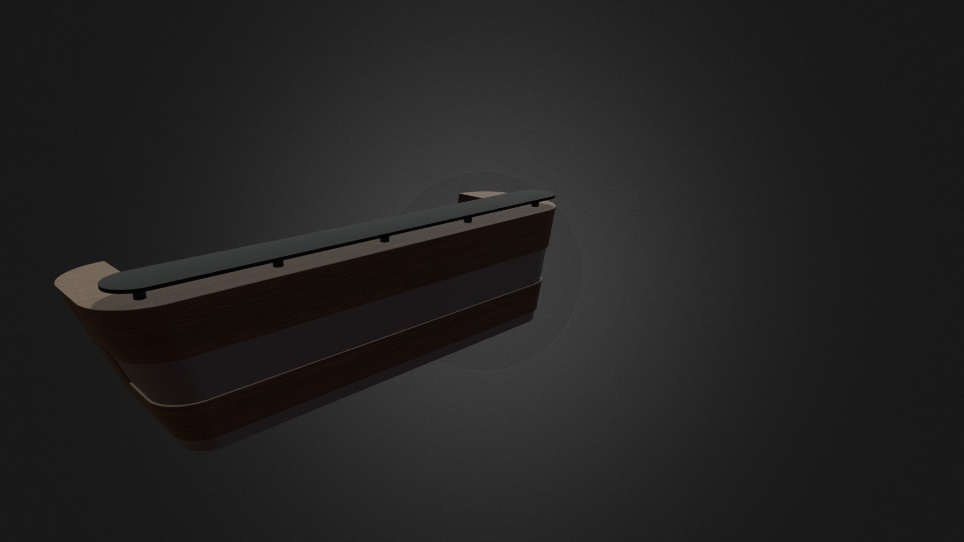 Wooden and Metal Reception Desk D Model - Wooden and Metal Reception Desk D Model - Buy Royalty Free 3D model by cgaxis 3d model