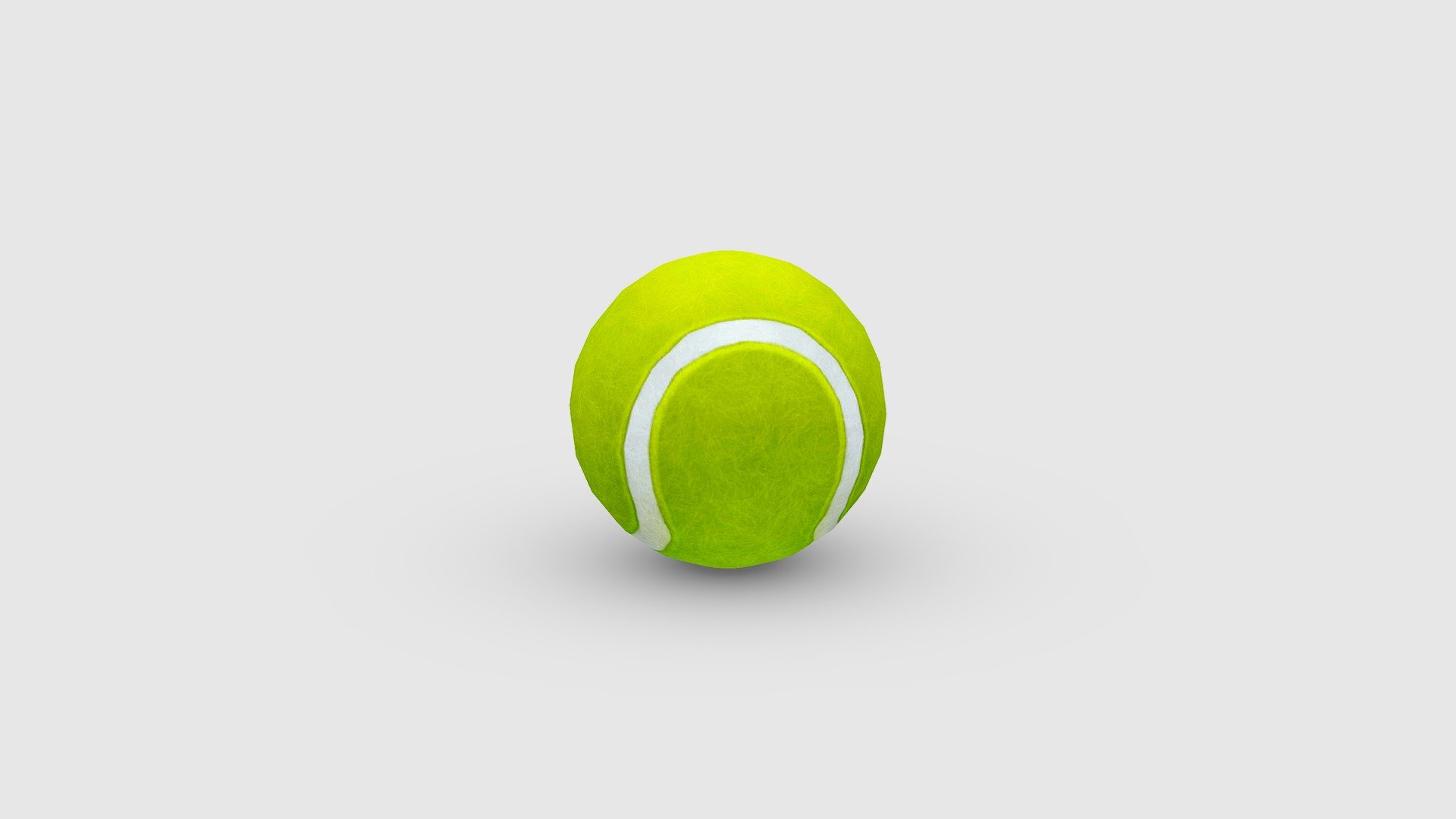 A tennis ball - A tennis ball Low-poly 3D model - 3D model by ler_cartoon (@lerrrrr) 3d model