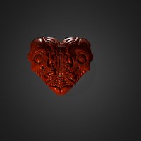 Heart skulls, hearts, zbrush