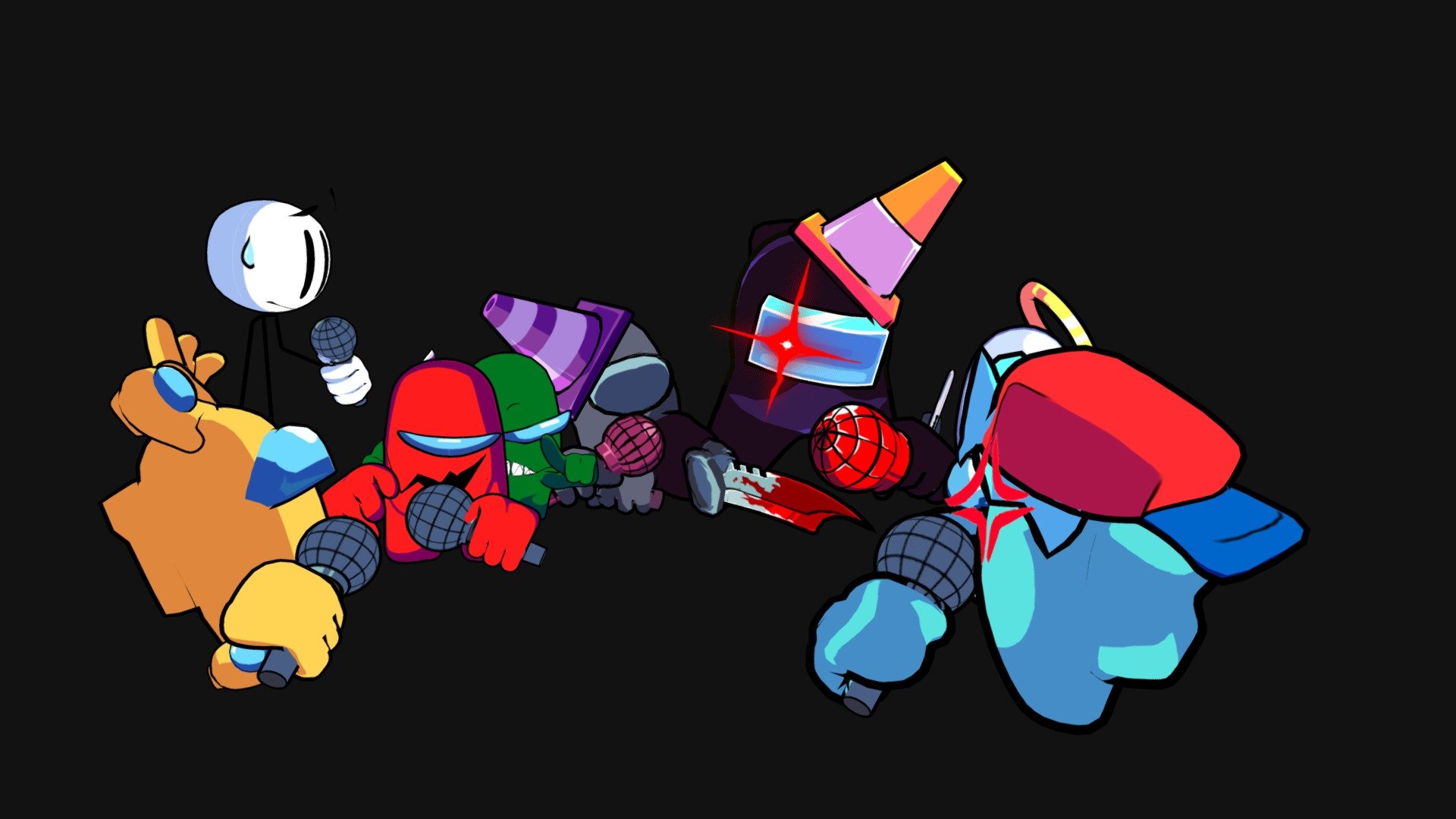This pack contains the character in the V1!

Thx to Glyph, Maxi, Ms.Malhare, TameBee, The Crab Guy and Ace_Vace for helping!

Pack Include:


Among Us BF

Henry Stickman

Red Imposter

Green Imposter

Black Imposter &amp; Grey Imposter

Yellow Crewmate

White Imposter
Do NOT sell these models and if you are importing it into any games pls credit me!^w^ Here is the download link: https://drive.google.com/drive/folders/11iS_3W3IuGzoH2o1aObRHWx8LrH9H7Mb?usp=sharing - Imposter V1 ( Demo ) - 3D model by Slushy (@Slushy3D) 3d model