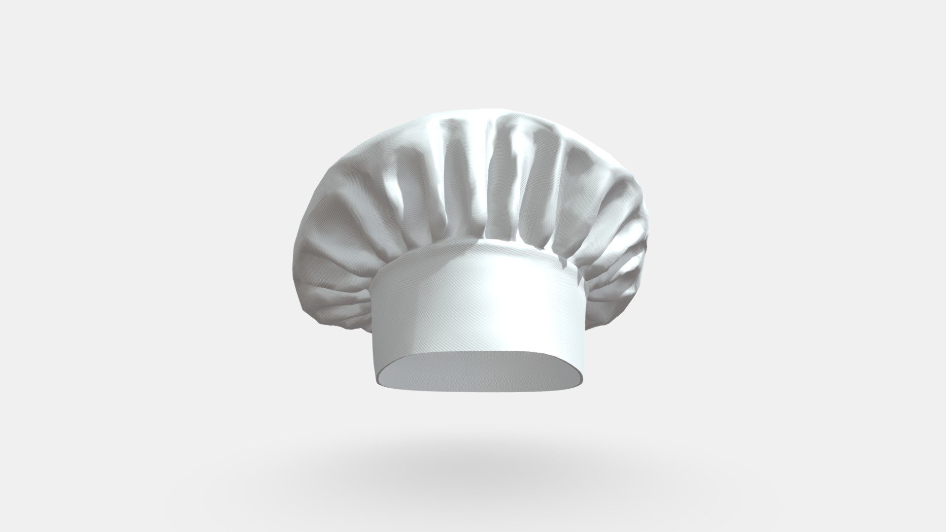 This 3d model was created by simulation in Marvelous Designer, modified, cleaned and unwrapped in 3ds Max and exported for all popular formats.

Model formats:
- max (3ds Max 2020, Scanline);
- max (3ds Max 2020, V-ray,  procedural fabric material included);
- fbx (Multi Format);
- obj (Multi Format);
- 3ds (Multi Format);
- mb (Maya 2020);
- c4d (Cinema 4D R20);

Features:
- Correctly subdividable geometry;
- Polygonal quads only;
- Correct UVW-unwrap;
- Procedural Fabric V-ray material included (in chef_hat_vray);
- Exported Fabric textures in 8K resolution (in separate zip-archive);

Important:
- Renders for preview are made in 3ds Max 2020, V-ray Next;
- Studio environment is not included;

Have any questions? Let us know 3d model