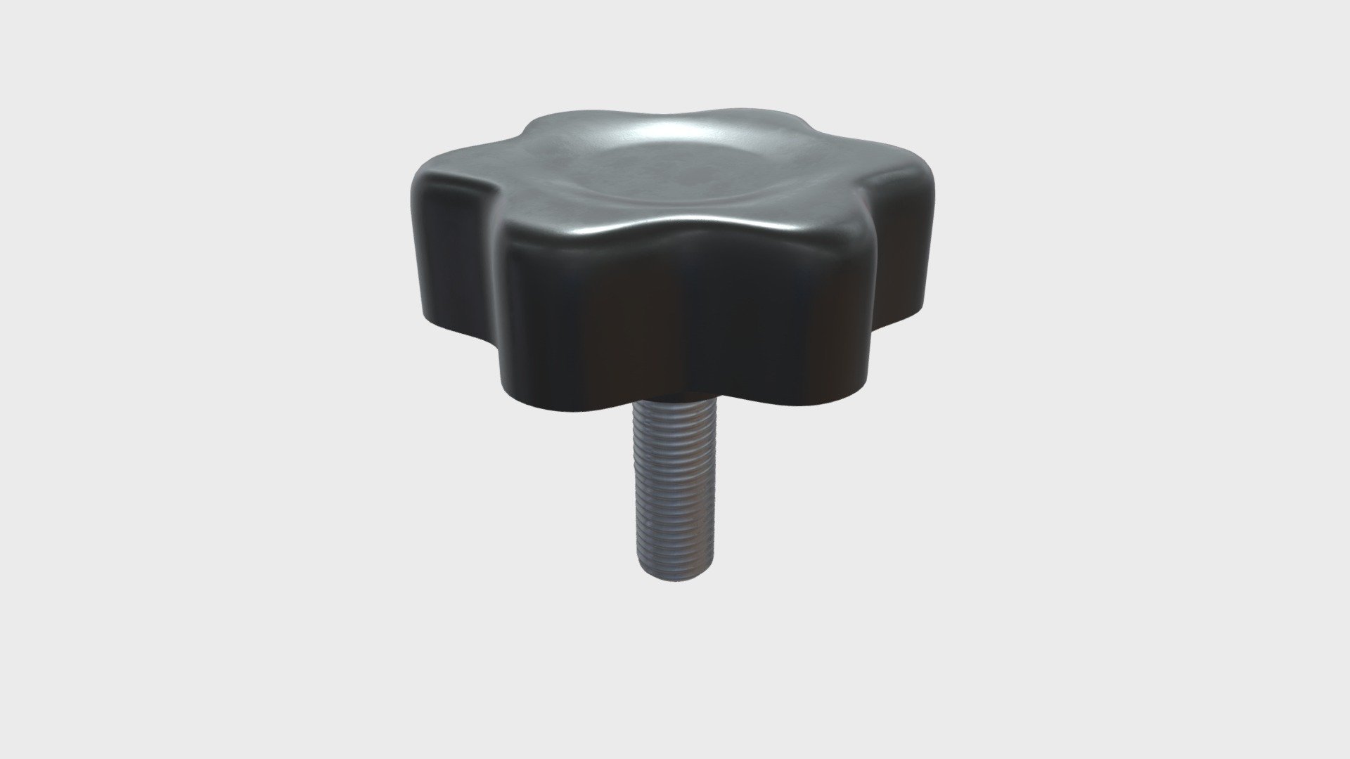 === The following description refers to the additional ZIP package provided with this model ===

Knob with thread 3D Model, nr. 2 in my collection. Production-ready 3D Model, with PBR materials, textures, non overlapping UV Layout map provided in the package.

Quads only geometries (no tris/ngons).

Formats included: FBX, OBJ; scenes: BLEND (with Cycles / Eevee PBR Materials and Textures); other: png with Alpha.

1 Object (mesh), 1 PBR Material, UV unwrapped (non overlapping UV Layout map provided in the package); UV-mapped Textures.

UV Layout maps and Image Textures resolutions: 2048x2048; PBR Textures made with Substance Painter.

Polygonal, QUADS ONLY (no tris/ngons); 21118 vertices, 21114 quad faces (42228 tris).

Real world dimensions; scene scale units: cm in Blender 3.1 (that is: Metric with 0.01 scale).

Uniform scale object (scale applied in Blender 3.1) 3d model