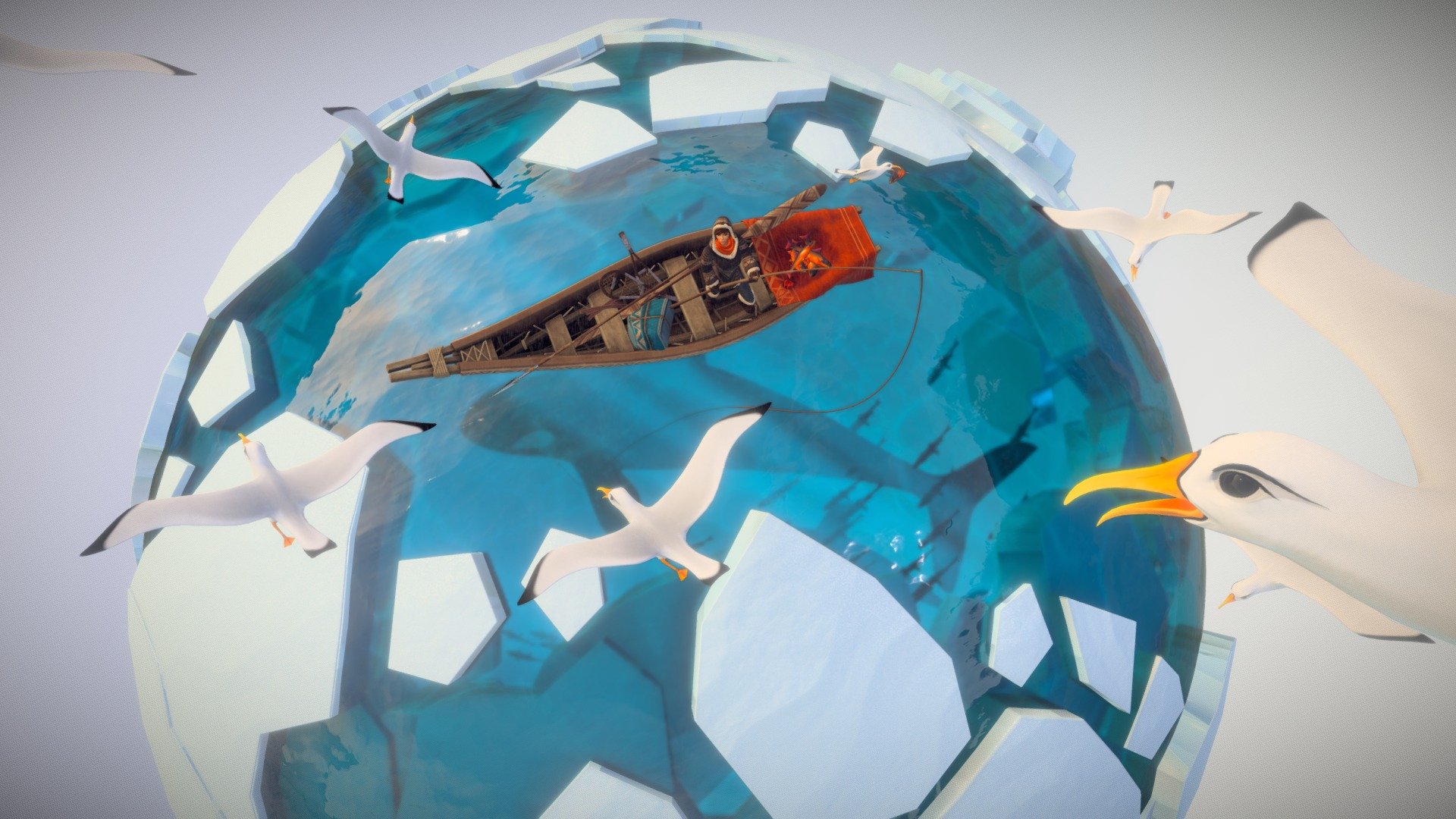 A peaceful arctic Diorama
-Using Maya, Zbrush &amp; Substance painter-
Hope you'll like it ! - Ordinary Day - 3D model by David Geraud (@apoduck) 3d model