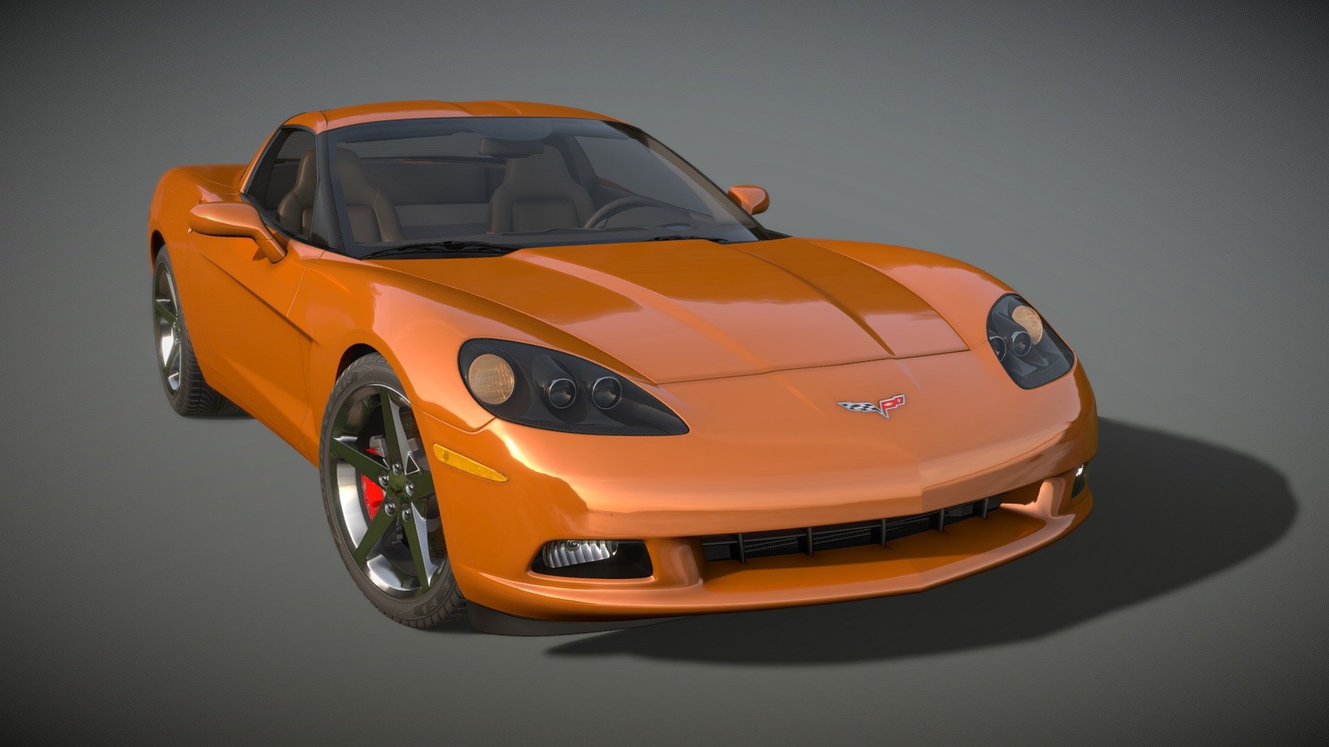 I have included base (unsmoothed) and smoothed (as seen here) versions of the vehicle in OBJ, FBX, and Maya 2020.4 formats, as well as various textures to tinker with.  Please see the readme if smoothing the base version of the model, as there are a few nodes (named in the readme) that do not really need smoothing.  They weren't really built for  smoothing and will yield odd results without some added edgeloops).  The interior is mostly detailed for exterior renders and not meant for close ups just so you know.

The Maya 2020.4 file is set up to render with the Arnold Renderer plugin.  All you will need to do is supply your own HDR image for the envLight.  

Thank you for viewing this model, cheers! - 2005 Chevrolet Corvette "C6" - Buy Royalty Free 3D model by stecki 3d model