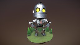 The Iron Giant chibi, giant, iron, substancepainter, substance, maya, character, robot