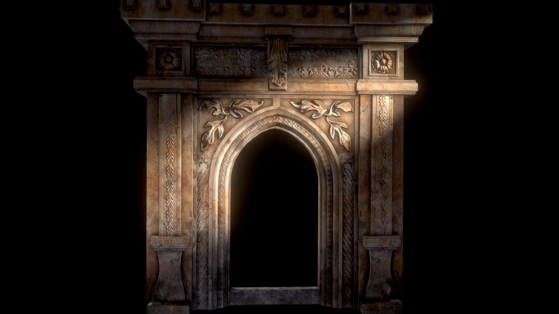 If you interested in  any of my model, please, feel free to contact me.
This is high quality low-poly game asset for first-person games or third view. This is old medieval arch can be used for modern, medieval or any other game scene. 4K (in viewer) and 2K textures/5 materials. Texel density is around 6 for 2К UV-maps and 12 for 4K UV-maps.

Features:




High quality game asset

Real World Scale Measurements

4K textures

Textures created by 3d and traditional artists

Every asset have a unique personal touch to the prop design

Carefully selected bright colors for the best composition

Additional file: Textures for all modern engines. 2K(2048x2048) textures .png and .jpg:
* Unreal Engine 4
* Unity URP (Metallic) (.png)
* Unity URP (Specular) (.png)
* Unity HDRP (Metallic) (.png)
* Unity HDRP (Specular) (.png)
* Cry Engine (.png)
* PBR MetalRoughSpecGloss (.jpg) - Gothic Stone Arch (low-poly, game-ready) - 3D model by Gilded 8 (@Gilded_8) 3d model