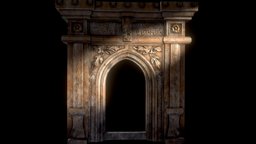 Gothic Stone Arch (low-poly