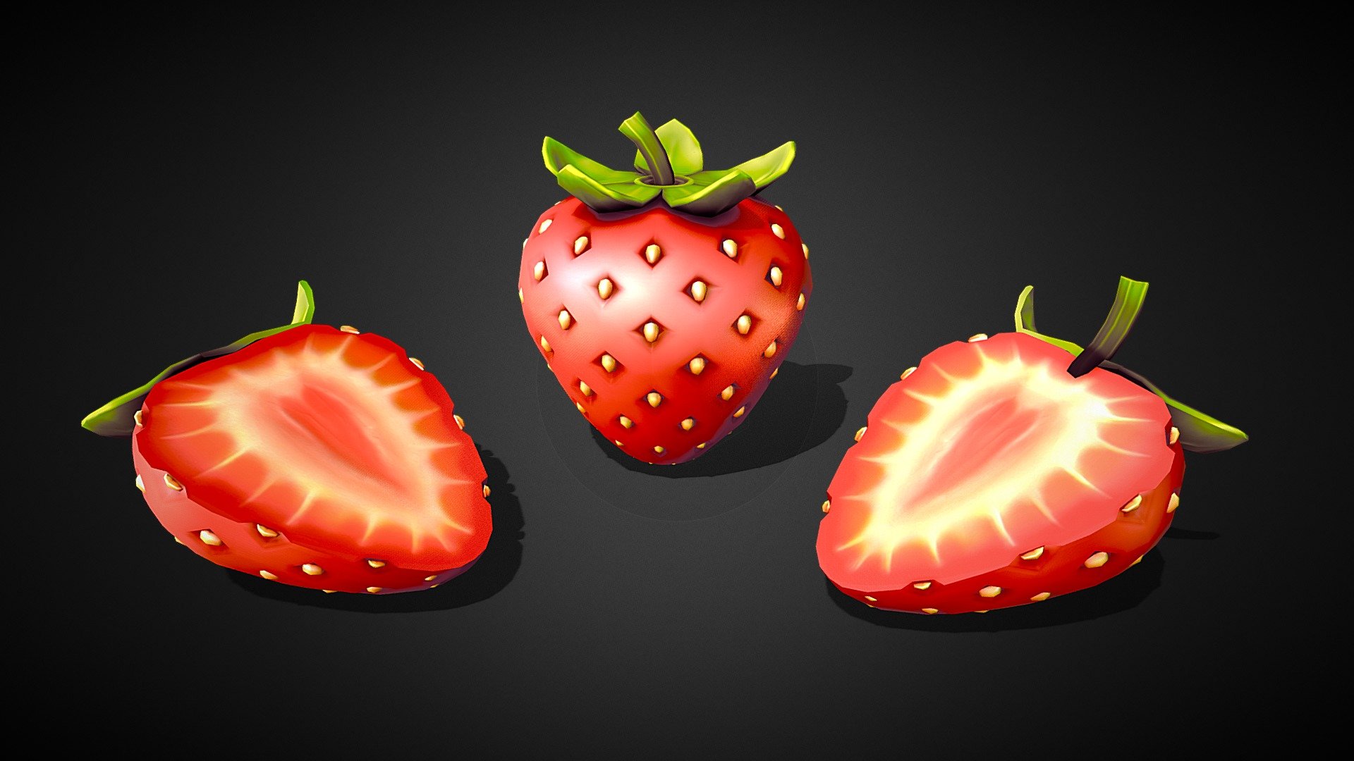 Strawberry Fruit Sliced Model

Game ready 3d Strawberry fruit model 3d model