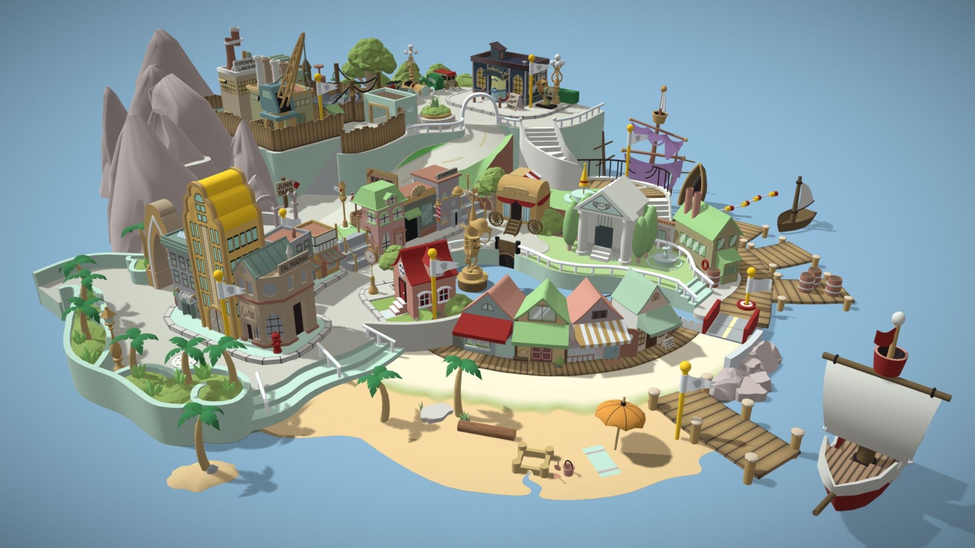This is the third part of the cuphead worldmap.

Last parts are completly done ! They’ll be coming soon.

Also if you want to thank me, you can subscribe to my youtube account : https://www.youtube.com/channel/UCukqqx8o3z-RsW9vOhkIbRw?view_as=subscriber

Thank you ! And stay tuned ~ - Inkwell Isle Two [ part.3 ] Cuphead - Download Free 3D model by Paul Briot (@Paul.Briot) 3d model