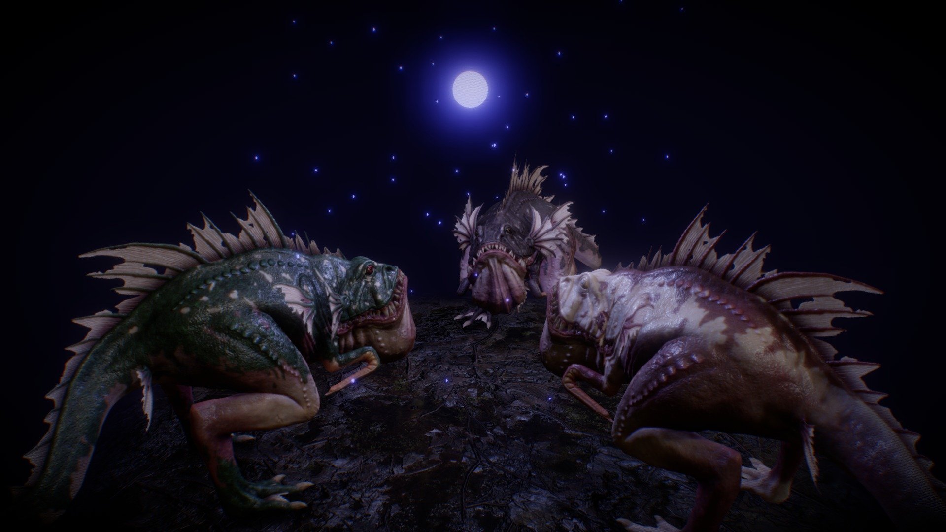 Hello, I present to you my new water creatures. When you buy these models, you get all the 4k textures and the static pose of the creature. Creatures don't have rig!
The creature has 5254 tris 3d model
