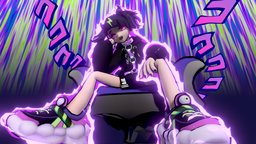 COQUI b3d, frog, vtuber, blender