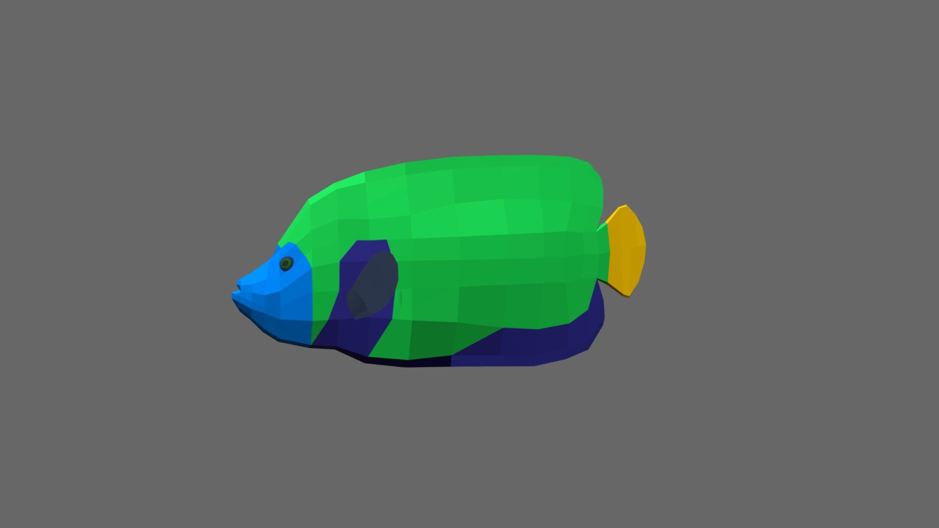 Emperor Angelfish - 3D model by josluat91 3d model