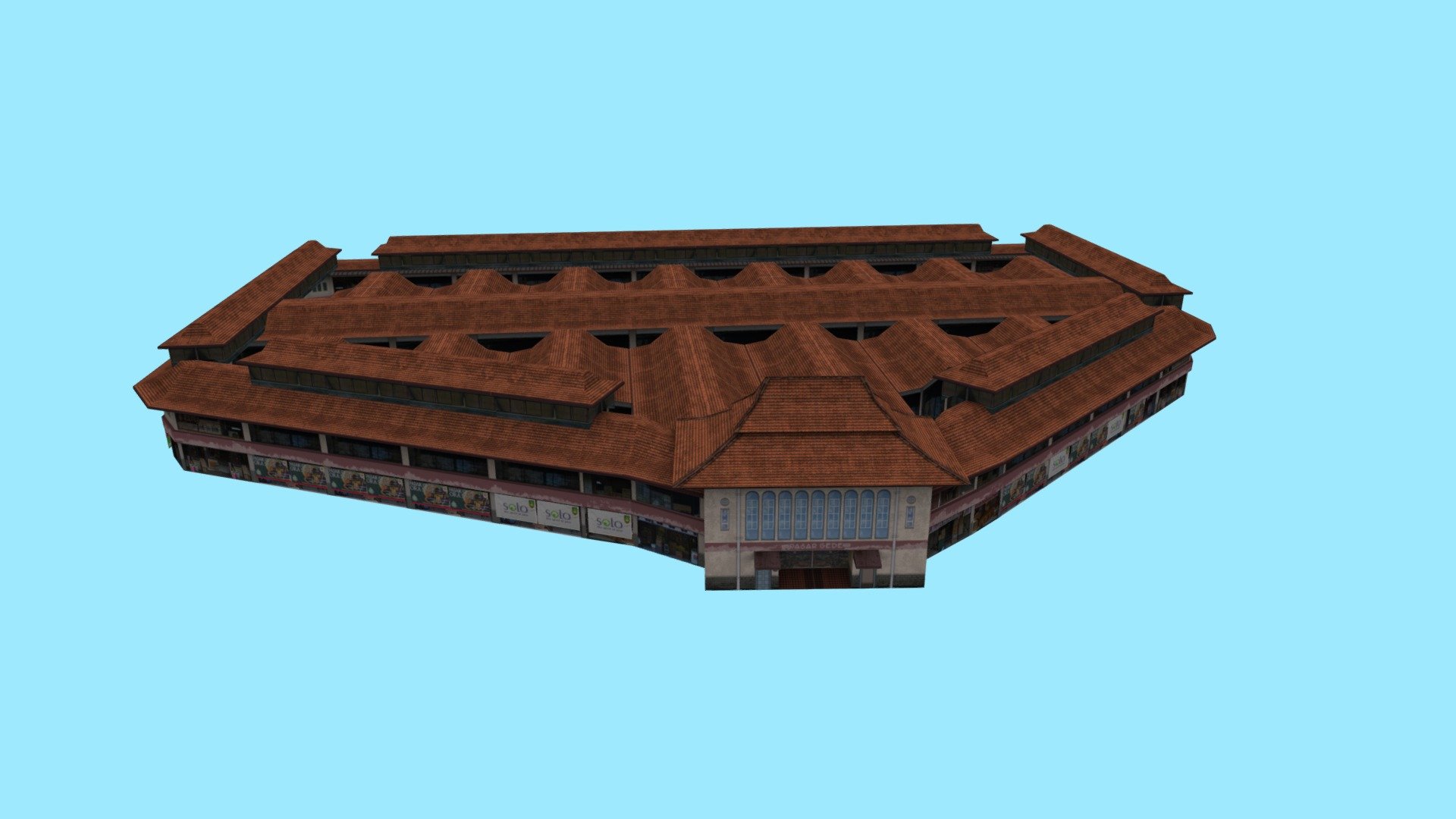 Surakarta Traditional market of Pasar Gede - Pasar Traditional Surakarta Pasar Gede (2 of 4)

Maleo Training - Task 5 Create Landmark building objects of Solo / Surakarta. Traditional Market of Pasar Gede Hardjonagoro and Gate of Makuto.

Pelatihan Maleo - Tugas 5 Membuat objek-objek bangunan simbol penanda kota Solo / Surakarta. Pasar Gede Hardjonagoro dan Gapura Makuto 3d model