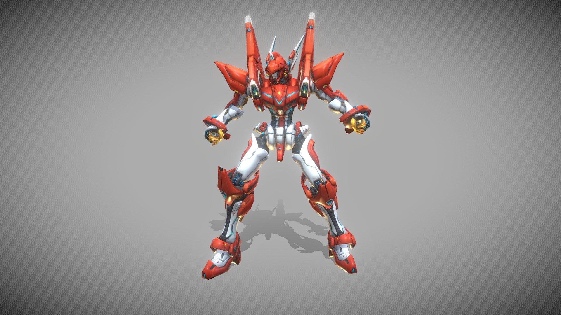Super Mecha Robot - 3D model by Kajol Hayer (@KajolHayer) 3d model