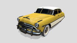 Generic 50s sedan dae, stl, vintage, retro, generic, antique, classic, obj, fbx, old, 50s, hdr, oldtimer, blender, pbr, car, interior, noai
