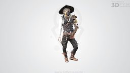 Tokyo Space Cowboy 3d-scanning, costume, cosplay, 3d-printing, gameassets, photogrammetry