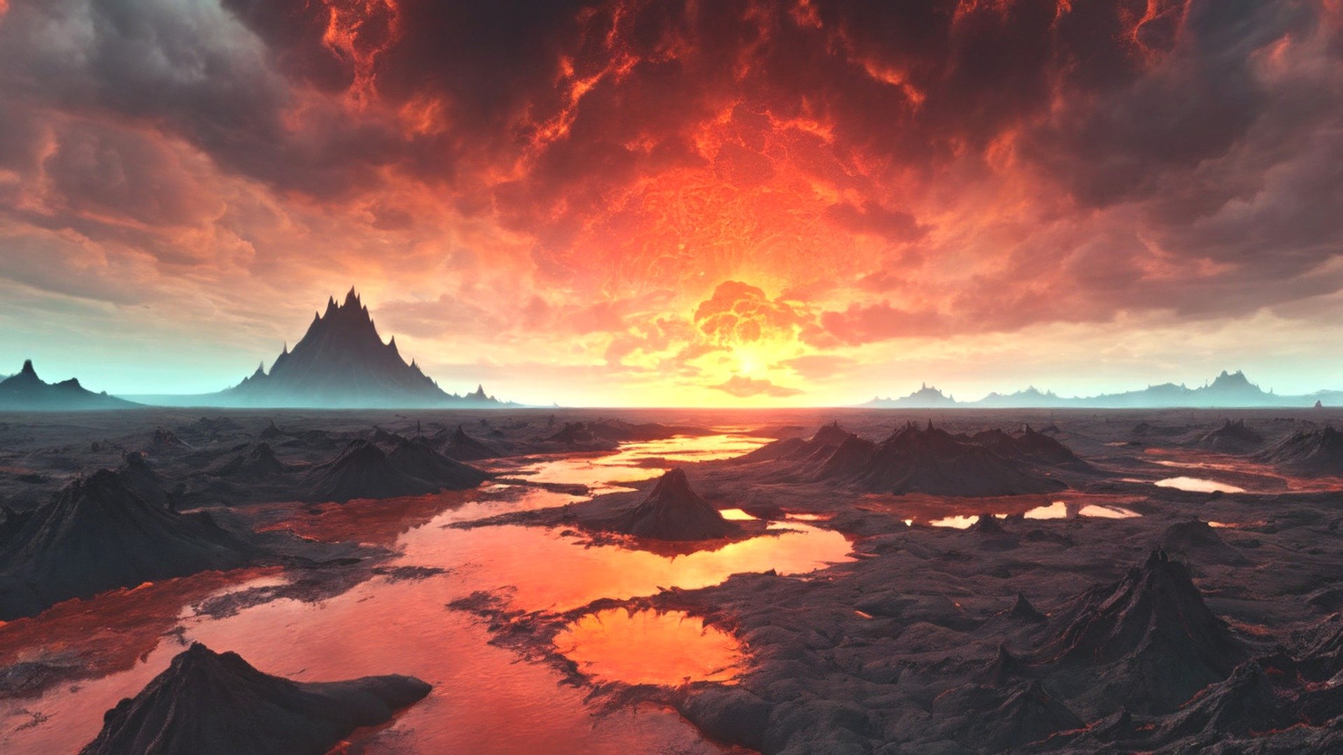 This is an 8k resolution (8192 x 4096) HDRI equirectangular panorama which will help you create 360 degrees Lava Land landscape/ background in different 3d software (Blender, Unreal Engine, Unity, 3dMax and many others). It is perfect for games, virtual reality, 3d renders, movies etc. The image was created with AI and edited in different 2d and 3d software to improve quality, remove seams and make it perfect for any 3d or 2d project.

The image comes in 2 formats: .hdr and .jpg - HDRI Lava Land Panorama H - Buy Royalty Free 3D model by Ionut81 3d model