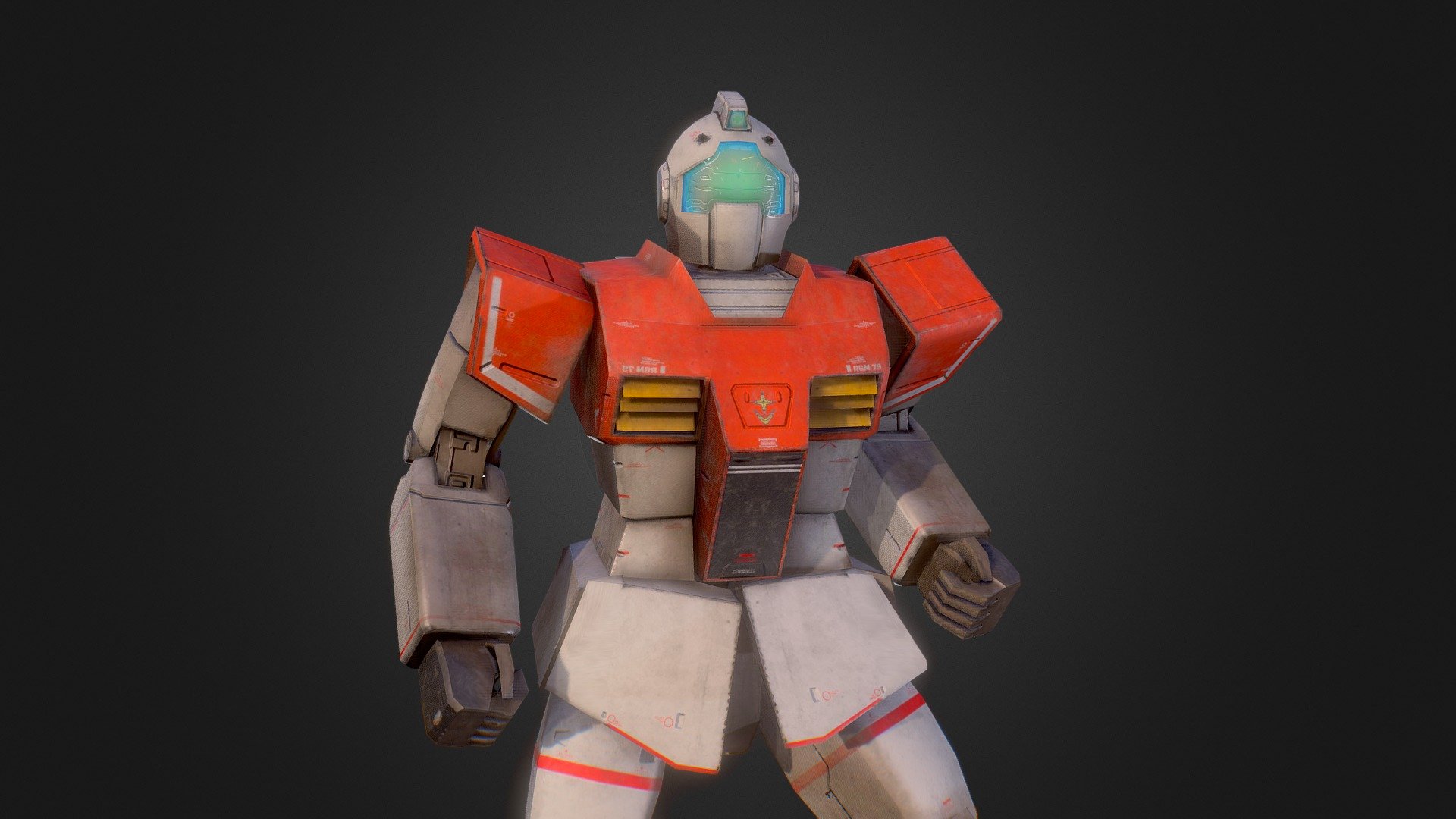 This model was made for One Year War mod of Hearts of Iron IV.

Our Mod Steam Home Page

https://steamcommunity.com/sharedfiles/filedetails/?id=2064985570 - RGM-79 GM - 3D model by One Year War Mod (@hoi4oneyearwar) 3d model