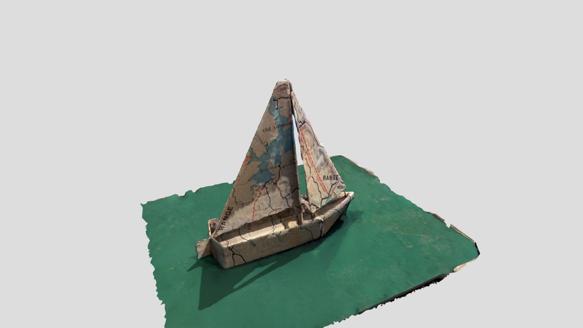 Oragami paper yacht - Paper Yacht - Download Free 3D model by Ricus (@ethelink) 3d model