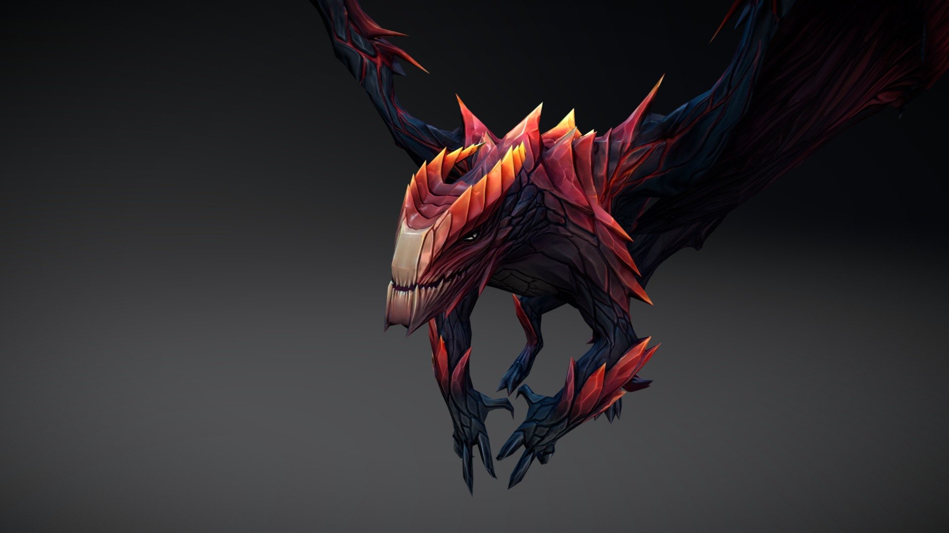 Dragon form for Dragon Knight (Dota 2) - Dragon - 3D model by Stanislav Potlov (@stanislavpotlov) 3d model