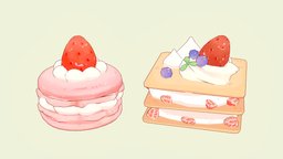 Marcaron and Crepe