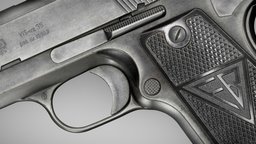 VIS p35 Vintage Pistol ww2, vintage, vis, pistol, fb, radom, substancepainter, substance, blender, gun, p35