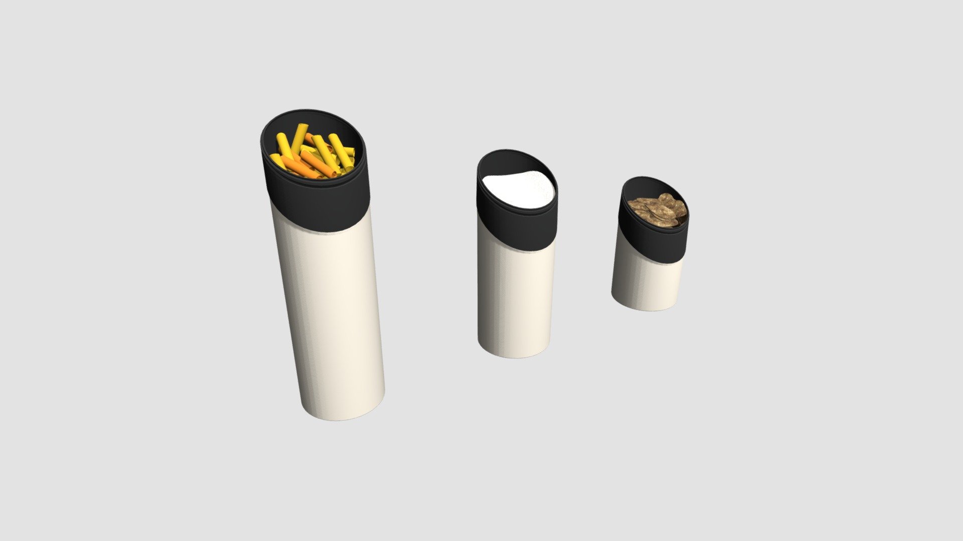 Highly detailed 3d model of food boxes with all textures, shaders and materials. It is ready to use, just put it into your scene 3d model