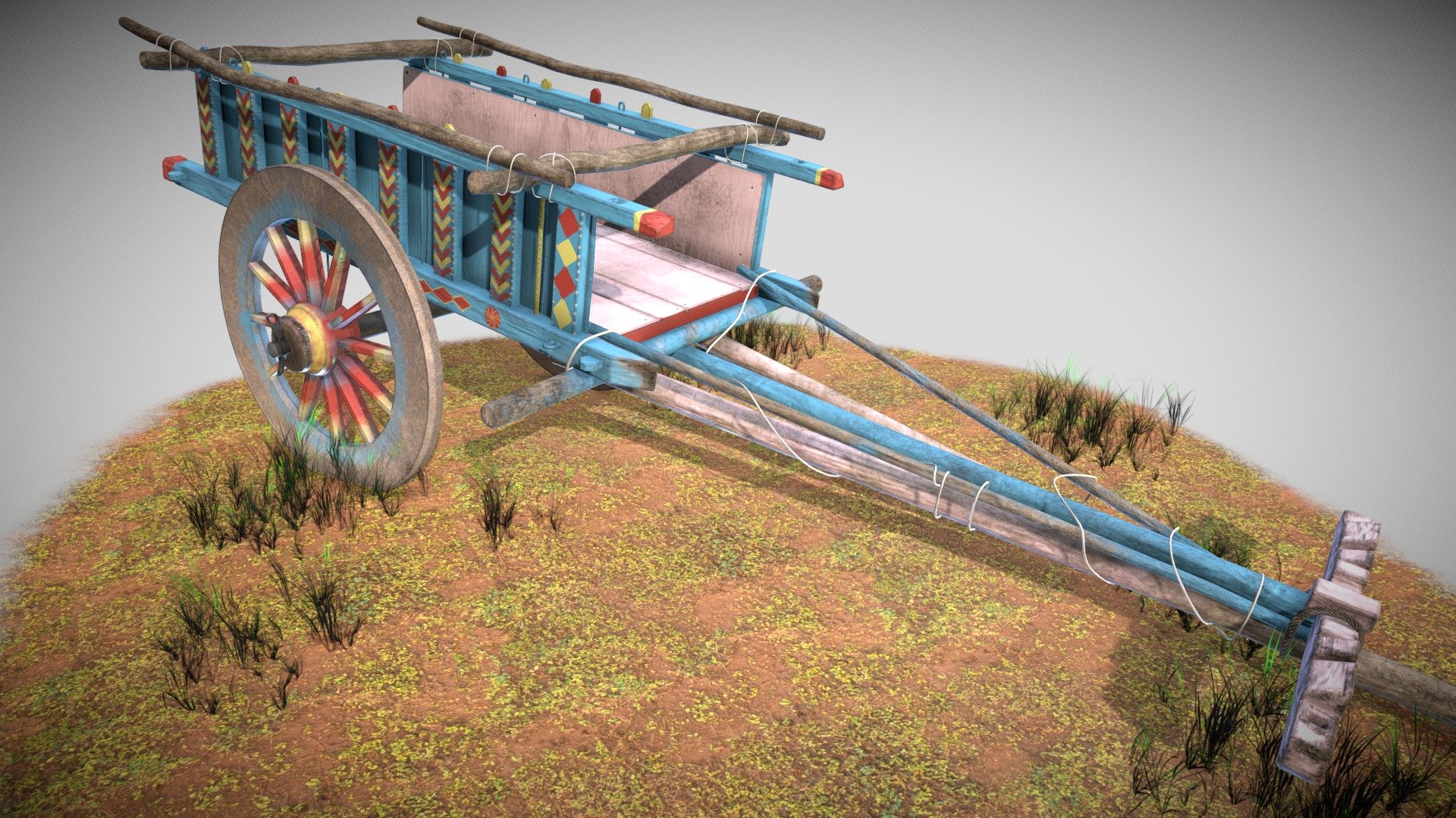 A Game Ready Bullock Cart
Include 4K Maps.
Albedo
Normal
Roughness
Metalness
Ambient occlusion 3d model