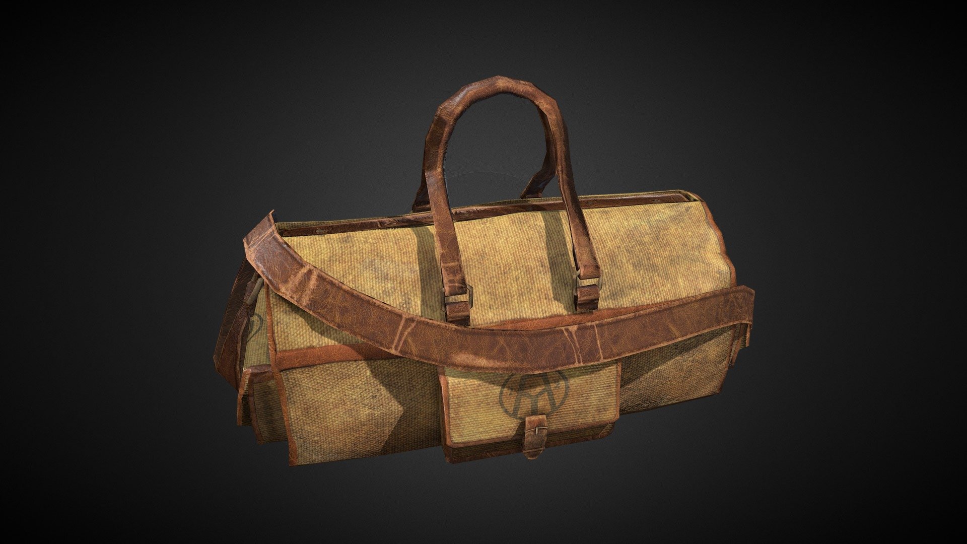 This was a fun asset to work on, I love making leather! The rig in particular was challenging as I wanted to make the most out of every bone but still get the cloth feeling.  In engine this asset has a special shader built to get the cloth to read better.

**static pose is broken and I haven't be able to fix it. Sorry for the inconvenience! - SOS Duffle Bag - 3D model by Heather Bea (@Heather_Bea) 3d model