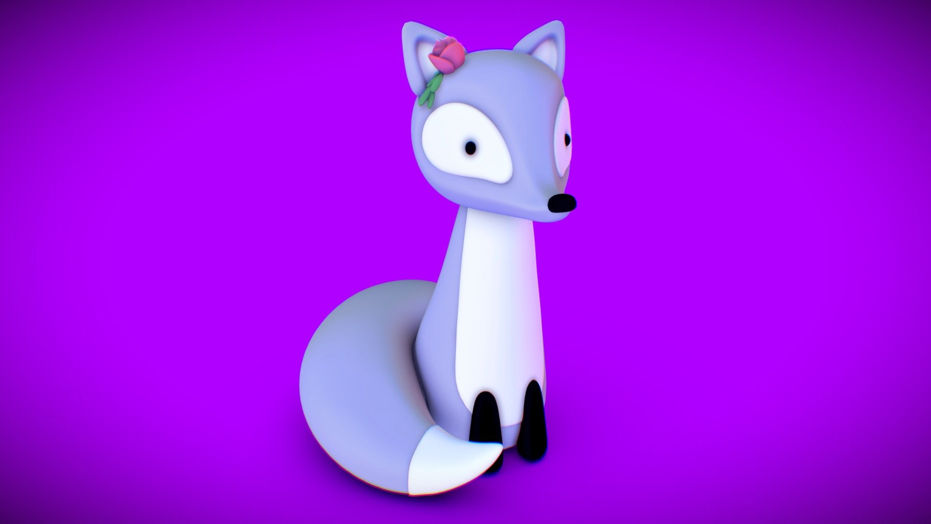 ****Art_Work for #3December challenge with the topic of “Arctic Fox”

Made in Zbrush and texturized in Substance Painter using bakelighting 3d model