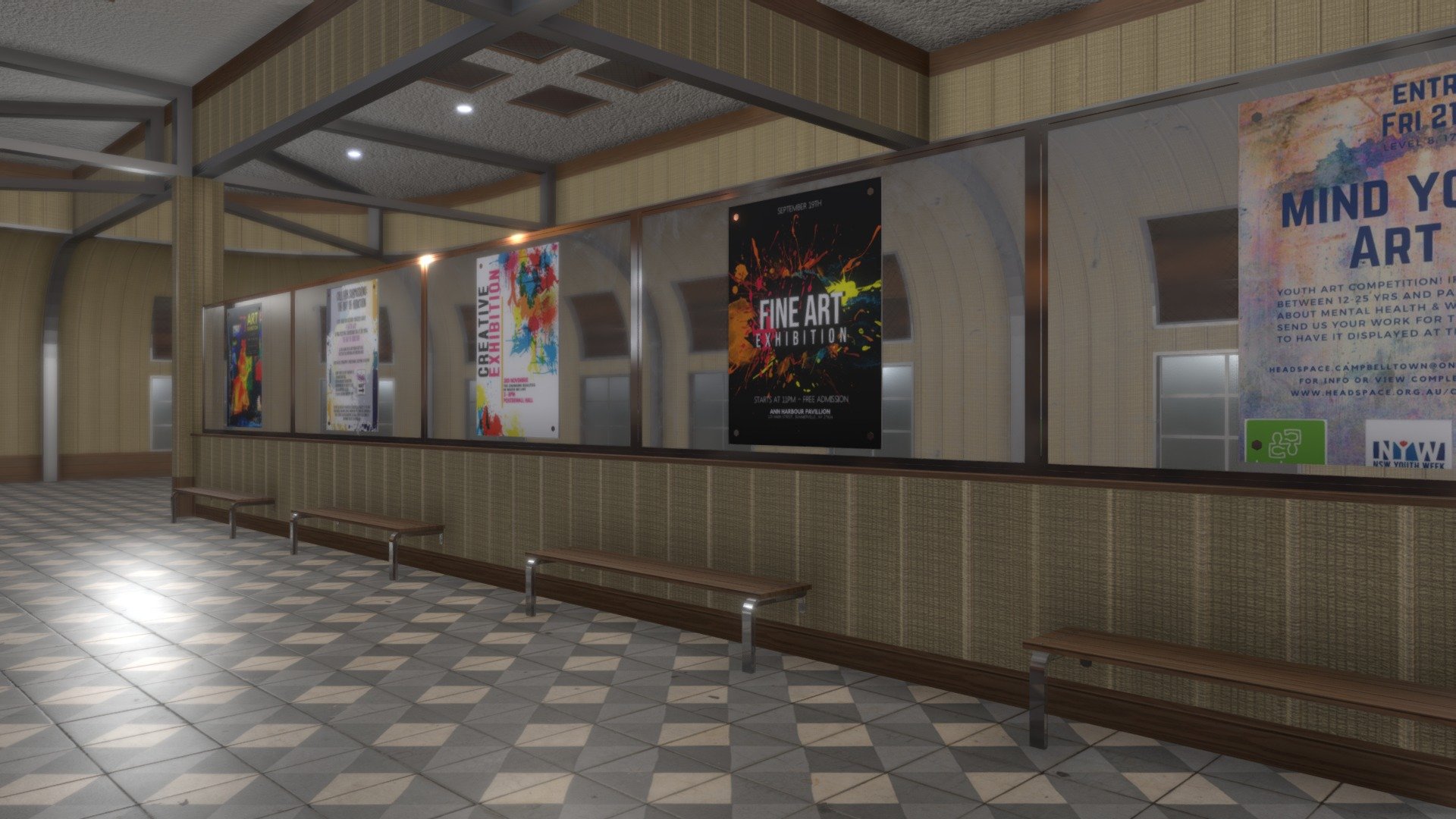 VR Gallery for Product Showcase
 - VR Gallery for Product Showcase - Buy Royalty Free 3D model by jimbogies 3d model