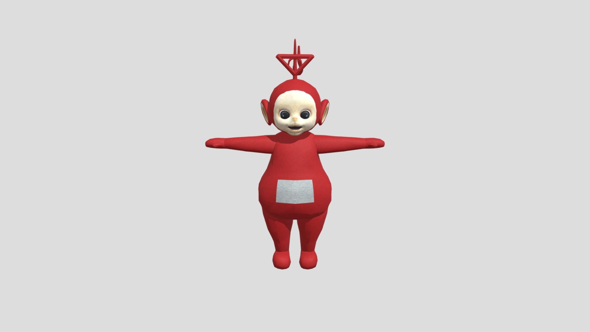 Fan art of the original Teletubbies series. Textures for Tinky Winky, Dipsy, Laa-laa and Po is included.

Modified from manatails' Original Teletubbies Playermodel for GM13
https://steamcommunity.com/sharedfiles/filedetails/?id=356485444

Disclaimer: All rights of the original Teletubbies series belong to BBC and Ragdoll Productions 3d model