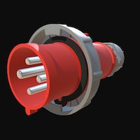 MENNEKES #2175 PLUG 32A/4P/400V/3H IP67 marine, electrical, bh-estore, mennekes, benghui