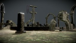 Altar Ruins ancient, ruins, european, viking, celtic, altar, old, unity, unity3d, history