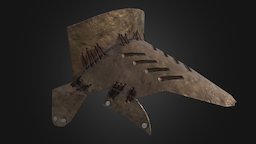 Metal Shoulder Pads armor, assets, gaming, armory, postapocalyptic, metal, postapocalypse, lowpolymodel, substancepainter, substance, maya, asset, lowpoly, gameasset